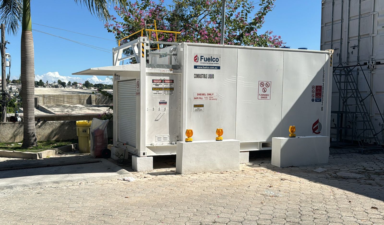 Fuelco fuel tank equipment installed on site in Haiti