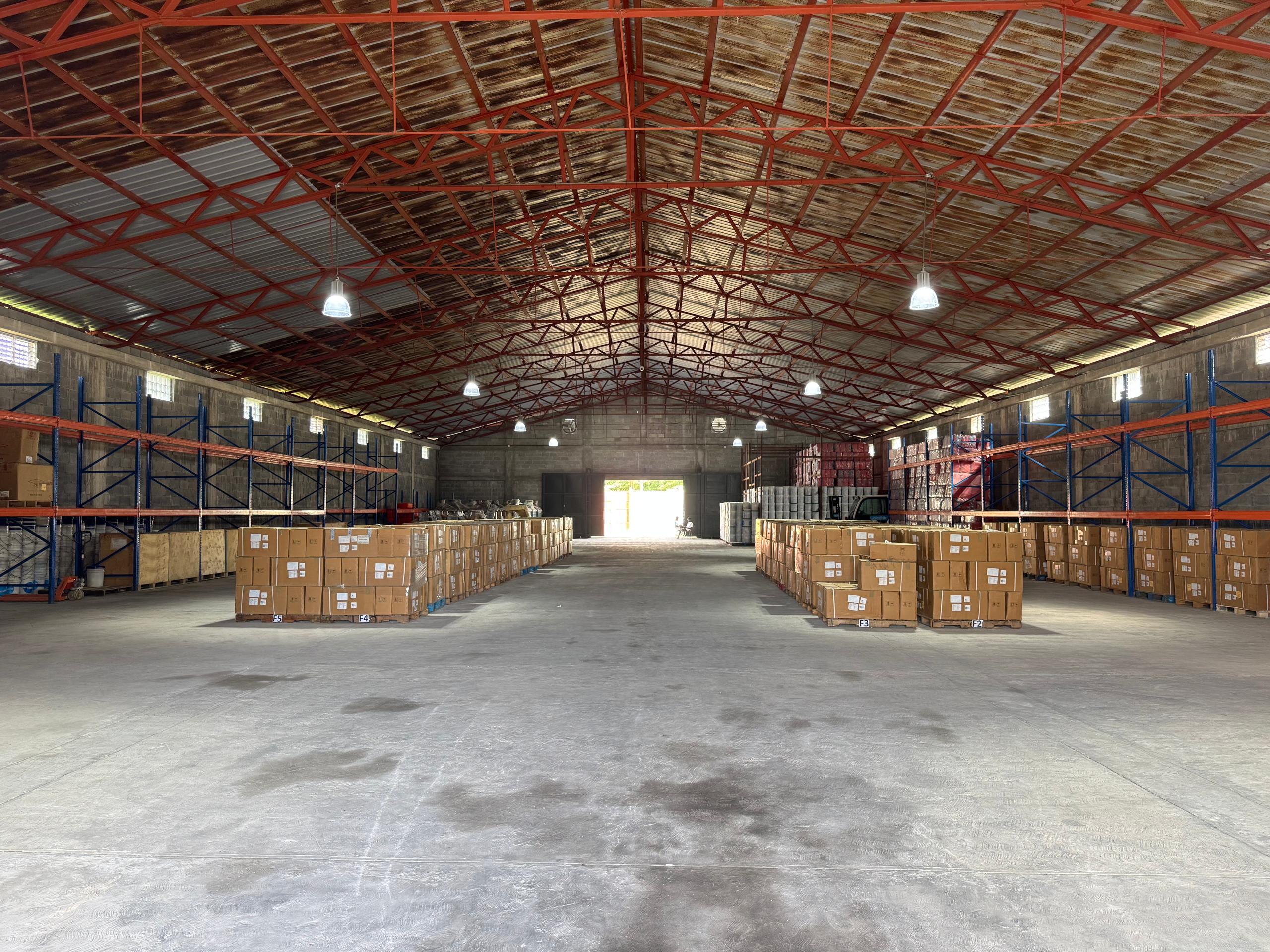 Interior of HCS-managed warehouse with palletized inventory